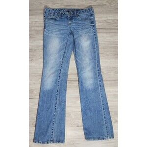 Mossimo  Bootcut Jeans  Blue Mid Rise Medium Wash Whisker Women's Size 2R
